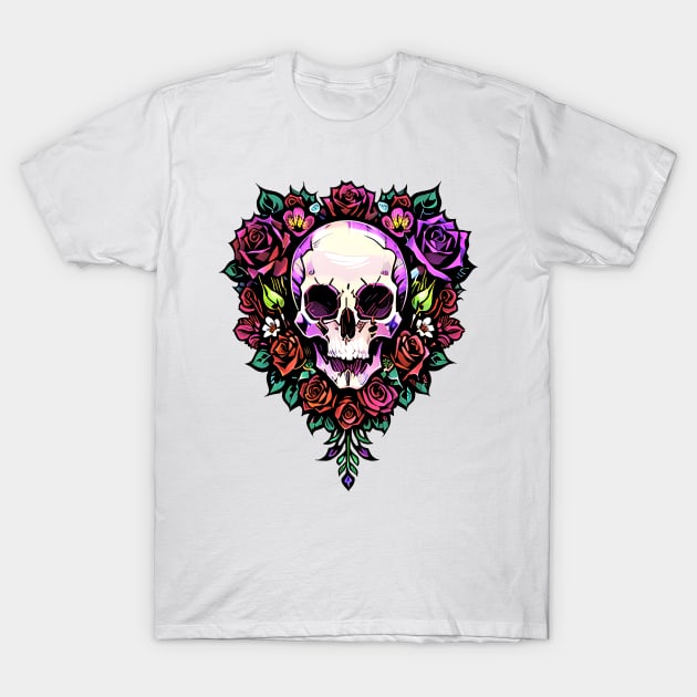 Cyberpunk Flowers T-Shirt by CGI Studios